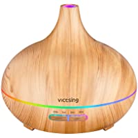 VicTsing 500ml Difusor de Aceites Esenciales- Difusor Aromaterapia de 14 Color LED- Función de Apagado Automático para…